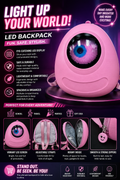 Pink Monster LED Eye Backpack