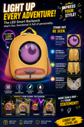 LED Puppy Design Backpack